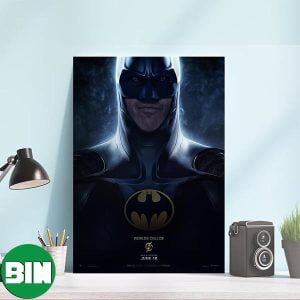 First Poster For Michael Keaton as Batman In The Flash DC Comics Decorations Poster-Canvas