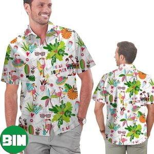 Funny Flamingo Hello Summer Amazing Hawaiian Shirt