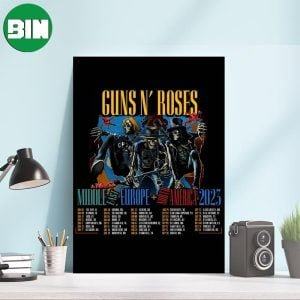 Guns N’ Roses Announcement Wrigley Field Concert This 2023 Summer Poster-Canvas
