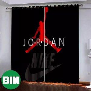 Jordan x Nike Logo Window Curtain