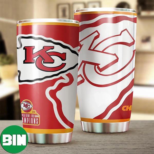 Kansas City Chiefs Super Bowl LVII 2023 Champions All Over Print Stainless Steel Tumbler