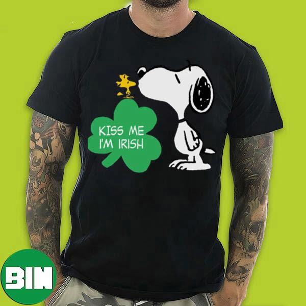 Kiss Me I'm Irish Snoopy x St Patrick's Day T-Shirt