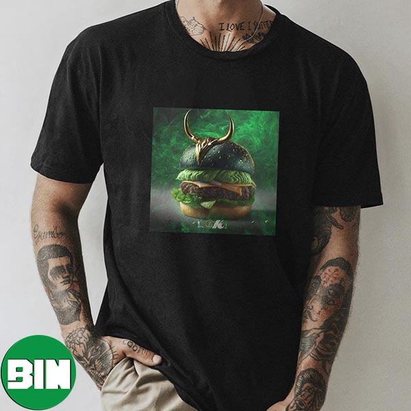 Loki Burvergers AI Burger Picture Marvel Studios Fan Gifts T-Shirt