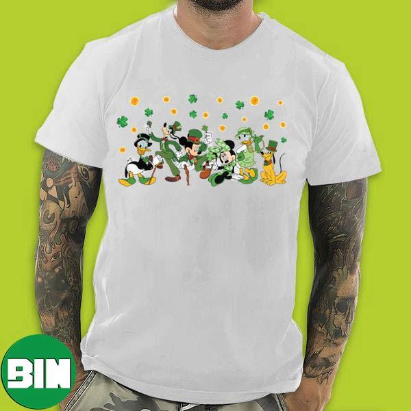 Lucky Mouse And Friends Disney St Patrick’s Day T-Shirt