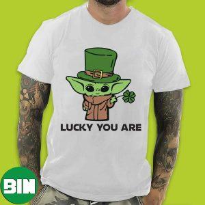 Lucky You Are Baby Yoda Star Wars x St Patrick’s Day T-Shirt