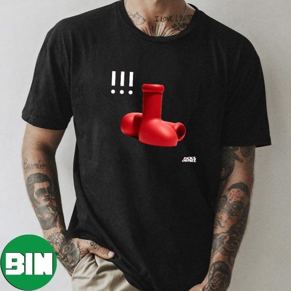 MSCHF Big Red Boot – Kicks On Fire Sneaker T-Shirt
