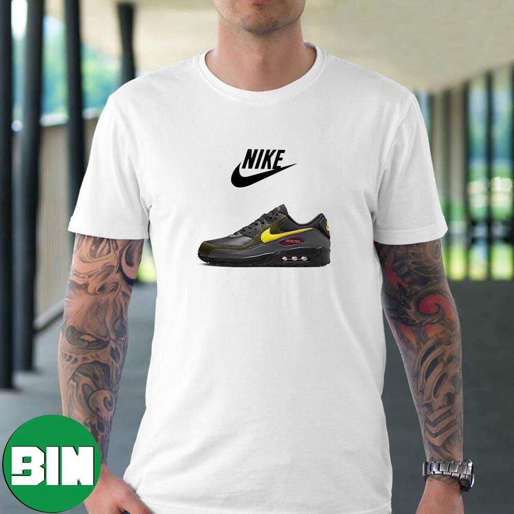 Nike Air Max 90 GTX Black Tour Yellow Premium T-Shirt