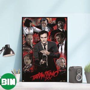 Quentin Tarantino All Movie Collage Canvas-Poster