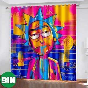 Rick And Morty Movie Window Curtains