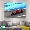 Scuderia Ferrari F1 Testing Charles 16 x Carlos 55 417 Laps And Over 2000 KM Over Three Days Canvas-Poster