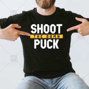 Shoot the damn puck Pittburgh Steelers t-shirt