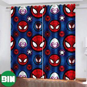 Spiderman Across The Spiderverse Window Curtains