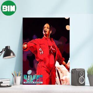 The Super Bowl MVP Is Rihanna Halftime Super Bowl LVII 2023 Unique Poster-Canvas
