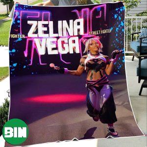 WWE Royal Rumble Queen Zelina – Zelina Vega x Street Fighter 6 Blanket