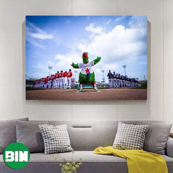 What A Beautiful Day In Paradise Philadelphia Phillies Mascot 2023 Canvas-Poster
