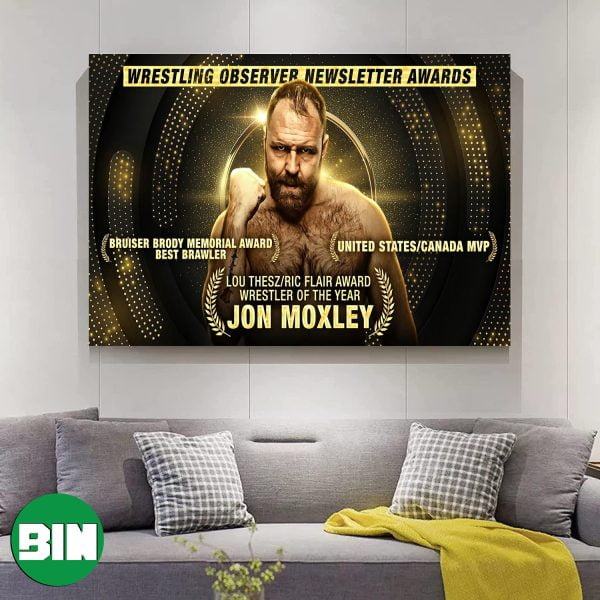 Wrestling Observer Newsletter Awards United States x Canada MVP Jon Moxley Canvas-Poster