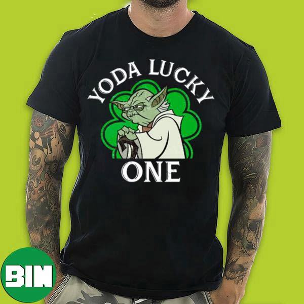 Yoda Lucky One Star Wars x St Patrick’s Day T-Shirt