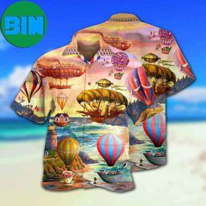 Air Balloon Steampunk I Travel By It Summer Hawaiian Shirt