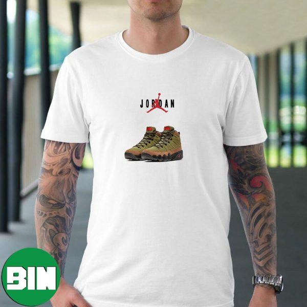 Air Jordan 9 Boot NRG Olive n Black Style T-Shirt