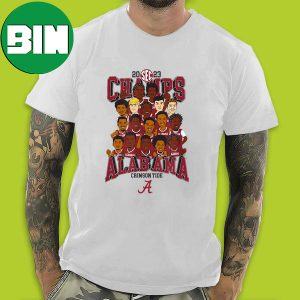 Alabama Crimson Tide SEC Champions Men’s Basketball 2023 Players Fan Gifts T-Shirt