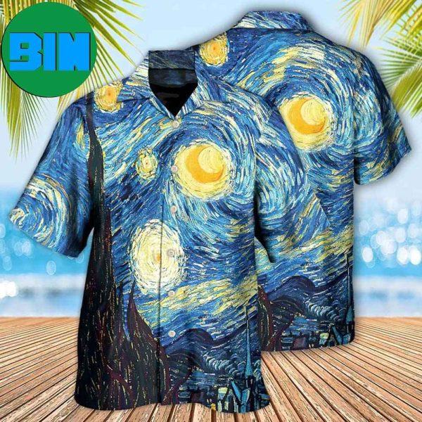 Amazing Starry Night Colorful Summer Hawaiian Shirt