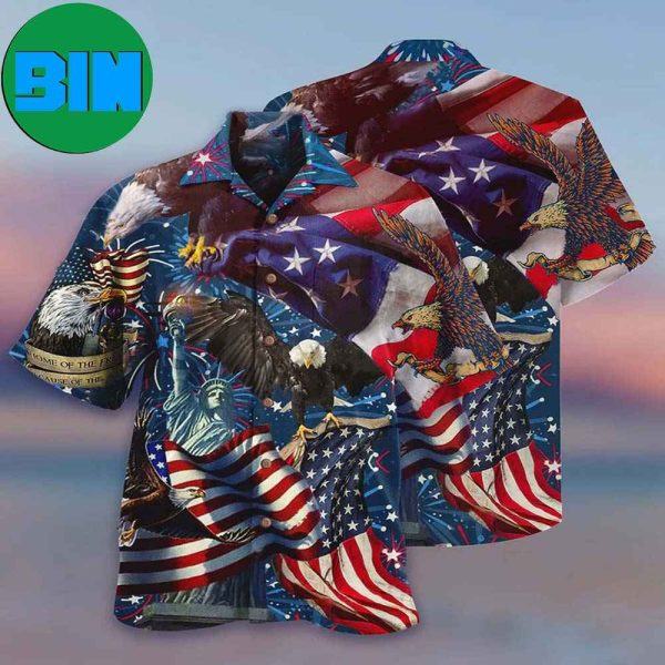 America Eagle Victory Love Tropical Hawaiian Shirt