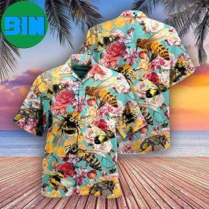Bee Let Make Gorgeous Roses So Beautiful Summer Hawaiian Shirt