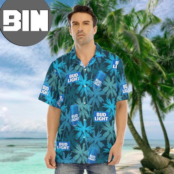 Best Bud Light Beer Vacation Outfit Hawaiian Shirt