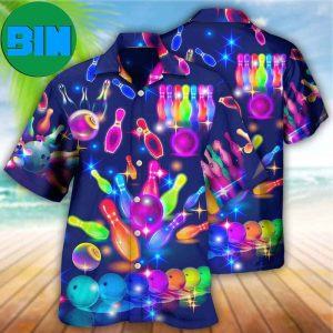 Bowling Neon Style Summer Hawaiian Shirt