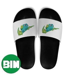 Bulbasaur Pokemon x Nike Logo For Kids Summer Slide Sandals