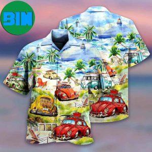 Car Love Beach Cool Style Tropical Hawaiian Shirt