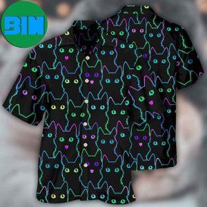 Cat Cute Little Tropical Hawaiian Shirt