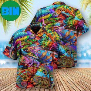 Chameleon Animals My Chameleon Really Looks Up To Me And I Love Style Tropical Hawaiian Shirt