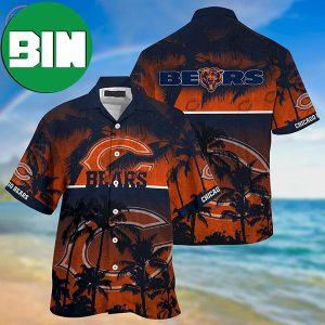 Chicago Bears NFL Team Palm Tree Hawaiian Shirt