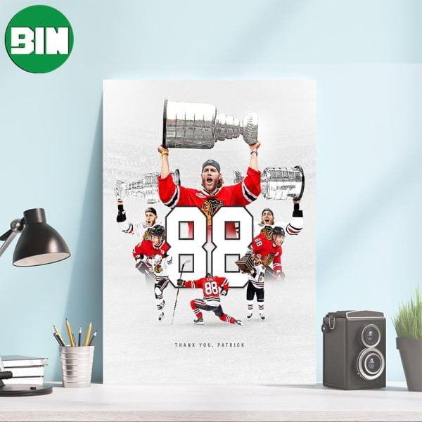 Chicago Blackhawks Thank You Patrick Kane For Everything You Have Done For Our City Canvas-Poster