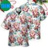 Christmas Santa Summer Beach Custom Photo  Hawaiian Shirt