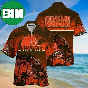 Cleveland Browns NFL Team Palm Tree Summer 2023 Hawaiian Shirt