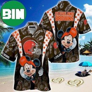 Cleveland Browns x Mickey Mouse Disney Summer 2023 Hawaiian Shirt