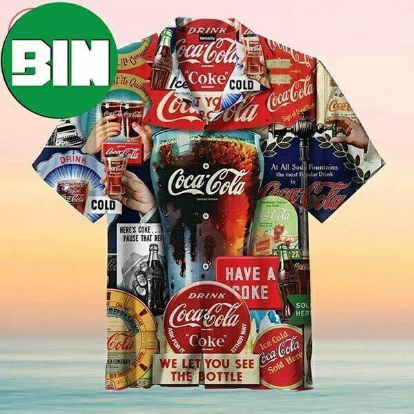 Coca-Cola Decades Of Tradition Summer 2023 Hawaiian Shirts