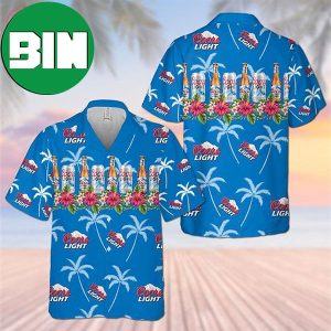 Coors Light Horizontal Hawaiian Shirt Summer