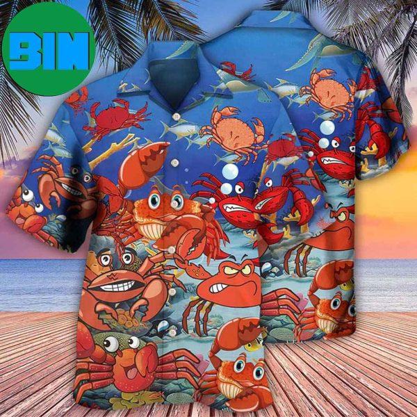 Crab Funny Crabs We Rule The Ocean Tropical Hawaiian Shirt