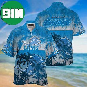 Detroit Lions Palm Tree Summer Hawaiian Shirt