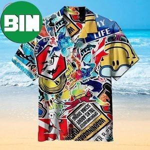 Diving Collage Summer Hawaiian Shirt