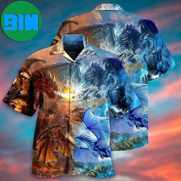 Dragon Combat Dragon Amazing Tropical Hawaiian Shirt