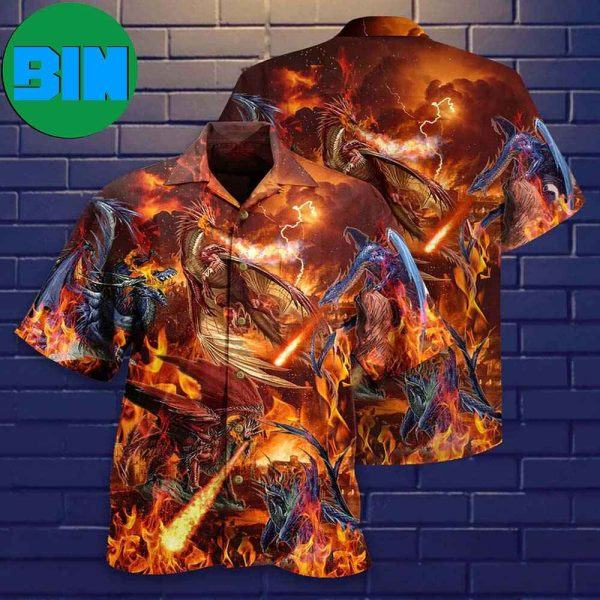 Dragon Fire Combat Amazing Tropical Hawaiian Shirt