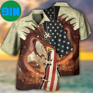 Dragon Independence Day Summer Hawaiian Shirt