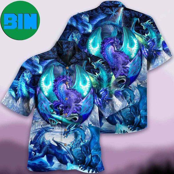 Dragon Love Life Amazing Color Tropical Hawaiian Shirt