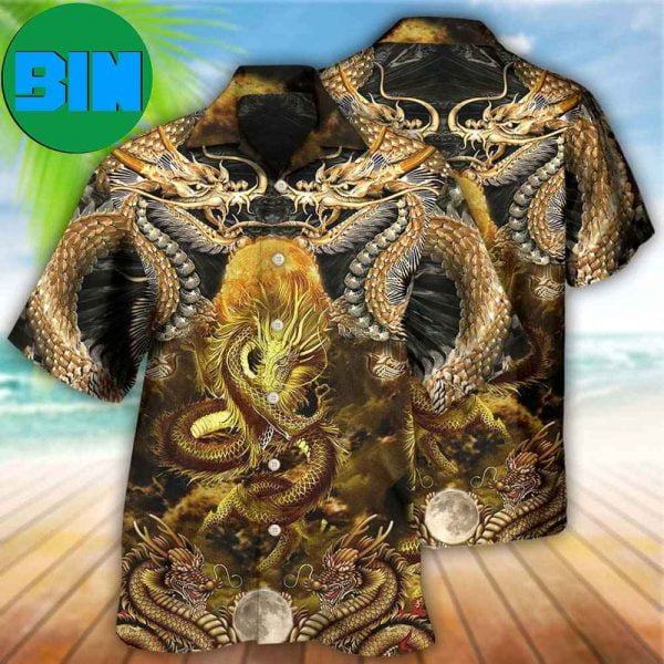 Dragon Love Life To The Moon Tropical Hawaiian Shirt