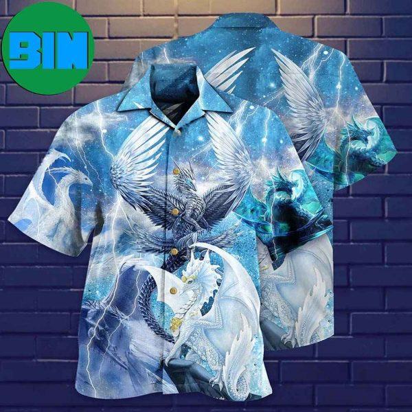 Dragon Snow Love Life Amazing Galaxy Sky Tropical Hawaiian Shirt