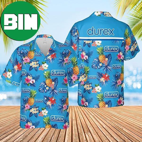 Durex Condoms Tropical Hawaiian Shirt